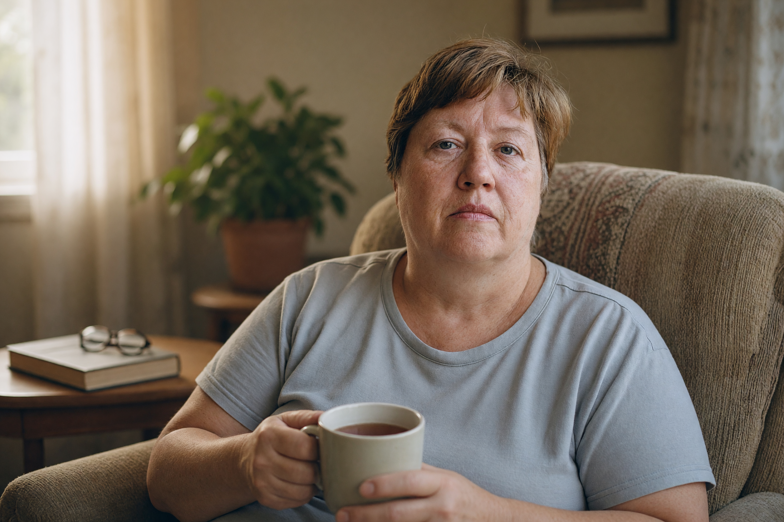 Kuvituskuva: nainen lukee tietokoneen näytöltä tekstiä ja tekee muistiinpanoja